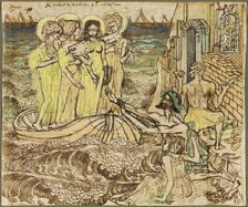 The Arrival of the Muses of Art at Architecture, 1890. Creator: Jan Toorop