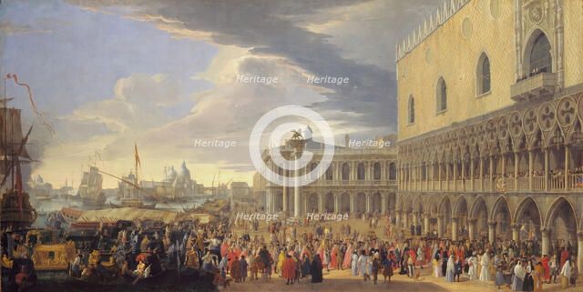 The Arrival of the Earl of Manchester in Venice, 1707-1710. Creator: Luca Carlevarijs.