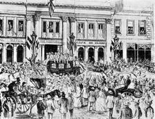 The arrival of the first English cricket team in Australia, 1861 (1912)