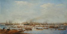 The Arrival Of The Russian Fleet Into Toulon Harbour, 1893