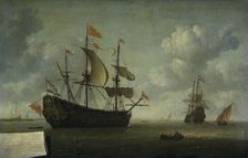 The Arrival of the Royal Charles, 1667. Creator: Jeronymus van Diest