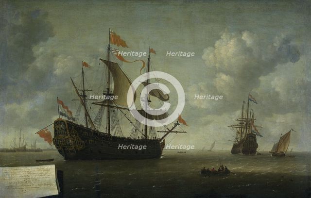 The Arrival of the Royal Charles, 1667. Creator: Jeronymus van Diest.