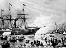 The Arrival of the Spanish Troops, (1860s), 1920s