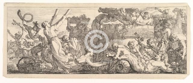 The Arrival of the Wine Vat, ca.1755. Creator: Joseph-Marie Vien the Elder.