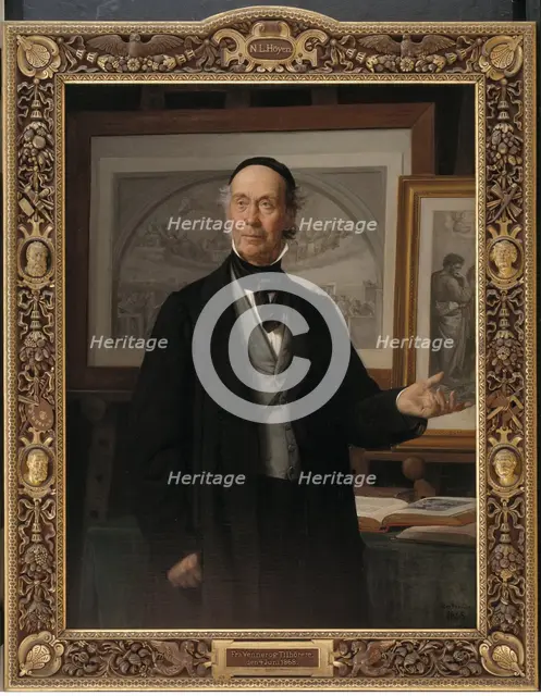 The Art Historian Niels Lauritz Hoyen, 1868. Creator: Wilhelm Marstrand.