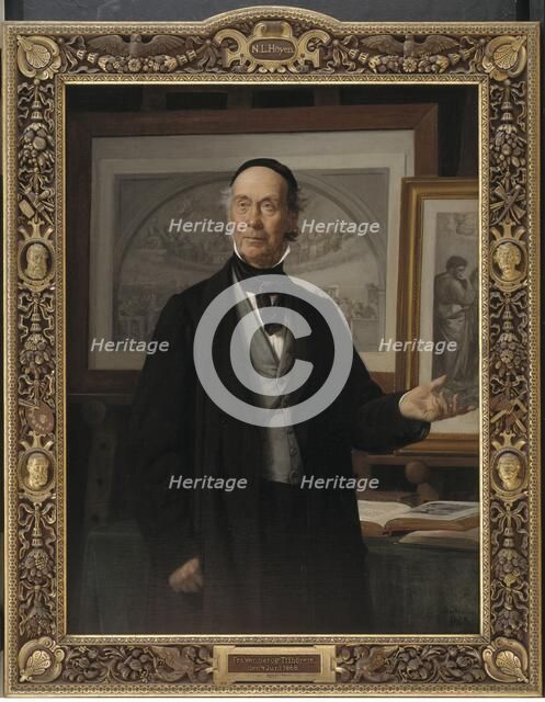 The Art Historian Niels Lauritz Hoyen, 1868. Creator: Wilhelm Marstrand.