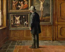 The Art Lover, 1884. Creator: Henri Jean Augustin de Braekeleer