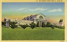 The Art Museum, Forest Park, St Louis, Missouri, USA, 1935