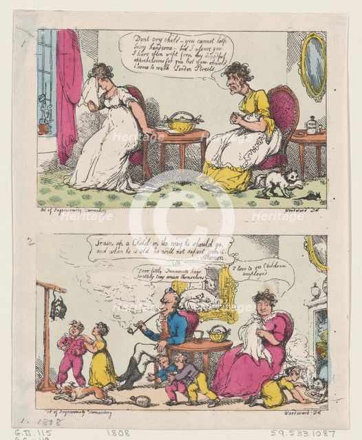 The Art of Ingeniously Tormenting, 1808., 1808. Creator: Thomas Rowlandson.