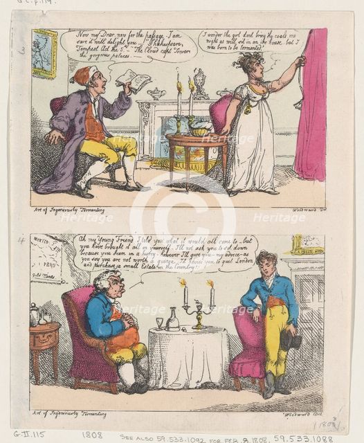 The Art of Ingeniously Tormenting, 1808., 1808. Creator: Thomas Rowlandson.