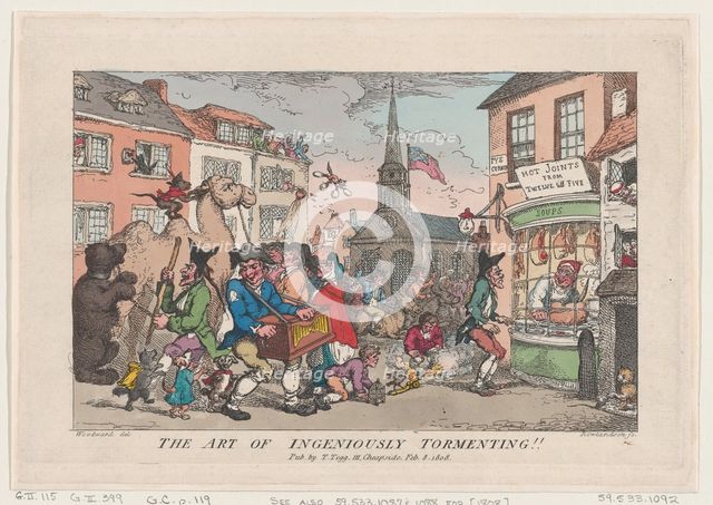 The Art of Ingeniously Tormenting, February 8, 1808., February 8, 1808. Creator: Thomas Rowlandson.