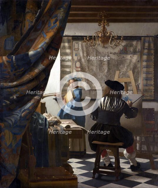 The Art of Painting (The Allegory of Painting), 1673. Artist: Vermeer, Jan (Johannes) (1632-1675)