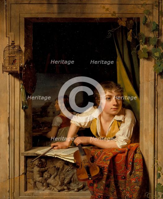 The art of painting and music , 1800. Creator: Martin Drölling.