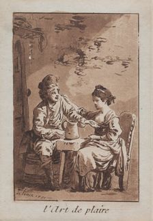 The Art of Pleasing, 1771. Creator: Jean Baptiste Le Prince (French, 1734-1781)