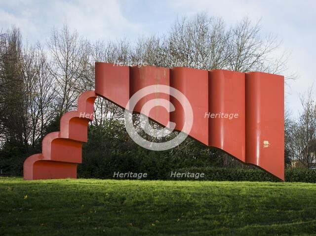 'The Art of Silence', sculpture by Bernard Schottlander, Bletchley, Milton Keynes, 2015. Artist: Patricia Payne.