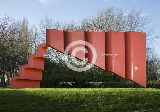 'The Art of Silence', sculpture by Bernard Schottlander, Bletchley, Milton Keynes, 2015. Artist: Patricia Payne.