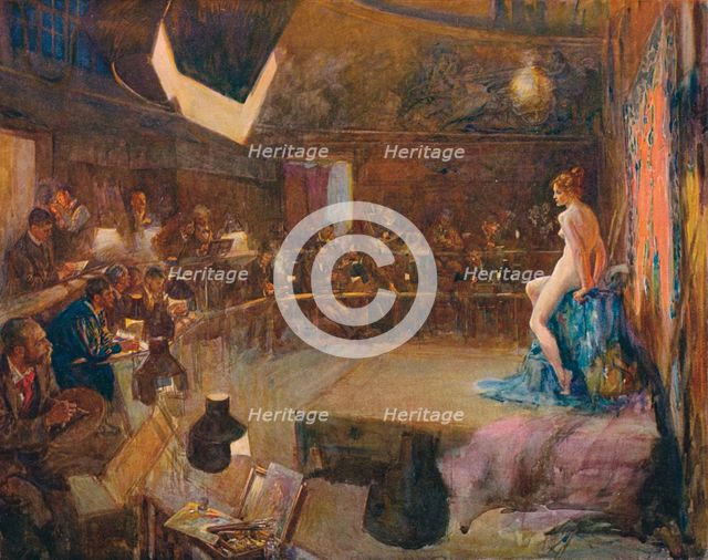 'The Art School', c1884-1898, (1906). Creator: John Percival Gulich.