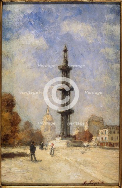 The Artesian well of Grenelle, (Place de Breteuil), c1880. Creator: Unknown.