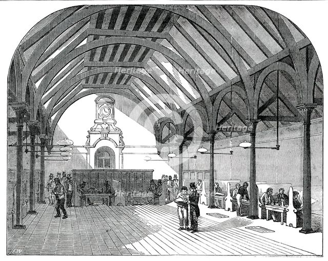 The Artisan's Home, Spitalfields - the Coffee Room, 1850. Creator: Unknown.