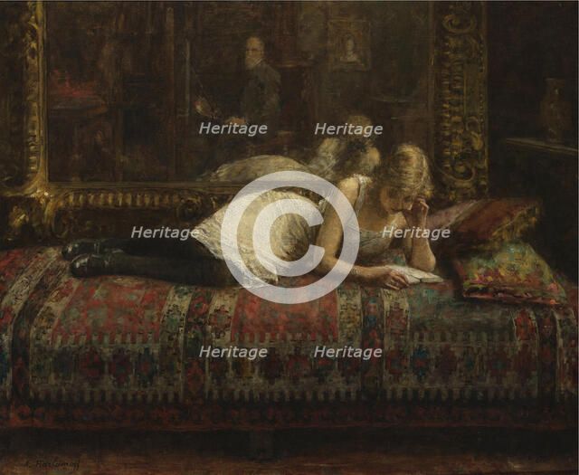 The Artist and His Model. Artist: Harlamov (Harlamoff), Alexei Alexeyevich (1840-1922)