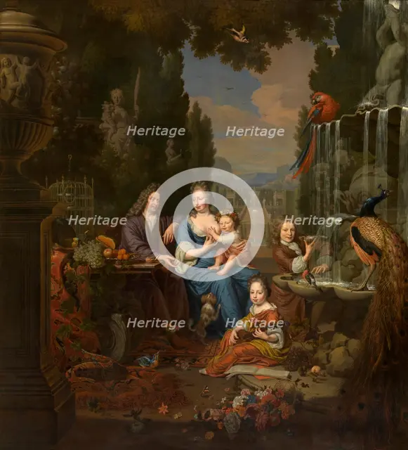 The Artist and his Family, 1689. Creator: Michiel van Musscher.