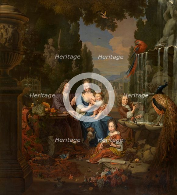 The Artist and his Family, 1689. Creator: Michiel van Musscher.
