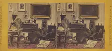 The Artist, and his friends., 1870. Creator: Eugene S. M. Haines