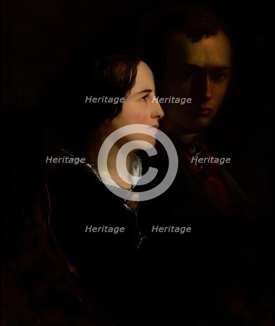 The Artist and his Wife, c1840s. Creator: John Phillip.