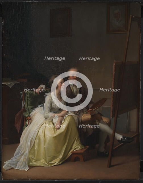 The Artist and his Wife Rosine, née Dorschel, 1791. Creator: Jens Juel.
