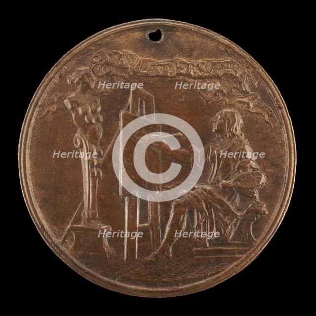 The Artist at his Easel Painting from an Antique Sculpture [reverse], c. 1670. Creator: Charles-Jean-François Chéron.