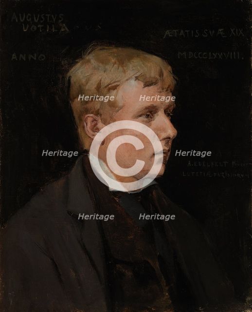 The Artist Aukusti Uotila, study for Duke Karl Insulting the Corpse of Klaus Fleming, 1878. Creator: Albert Edelfelt.