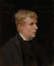 The Artist Aukusti Uotila, study for Duke Karl Insulting the Corpse of Klaus Fleming, 1878. Creator: Albert Edelfelt