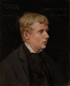 The Artist Aukusti Uotila, study for Duke Karl Insulting the Corpse of Klaus Fleming, 1878. Creator: Albert Edelfelt