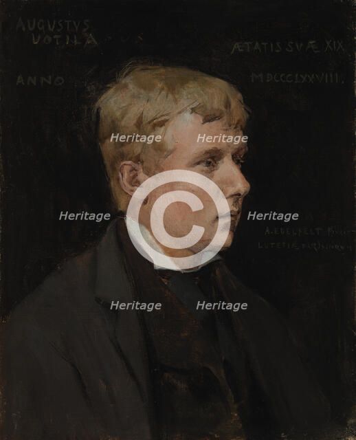 The Artist Aukusti Uotila, study for Duke Karl Insulting the Corpse of Klaus Fleming, 1878. Creator: Albert Edelfelt.