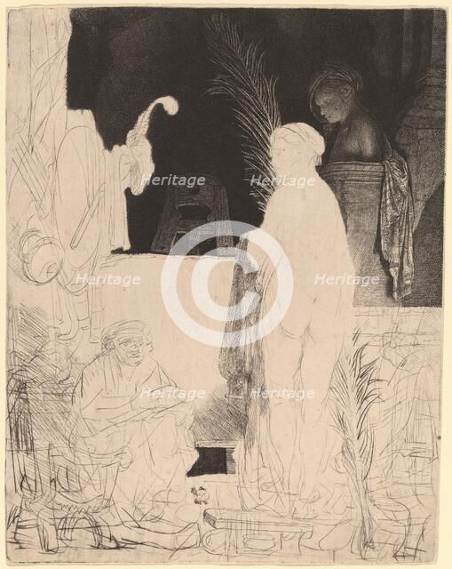 The Artist Drawing from the Model, c. 1639. Creator: Rembrandt Harmensz van Rijn.