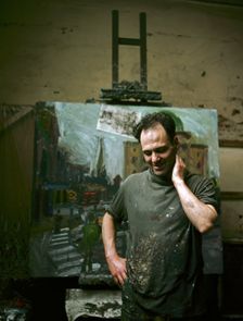 The artist Frank Auerbach (1931- ) in his studio. Creator: Unknown