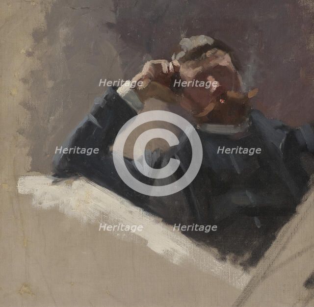 The Artist Georg Pauli. Study, 1884-1886. Creator: Eva Fredrika Bonnier.