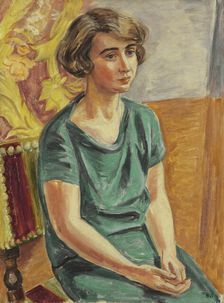 The artist Greta Knutson. Creator: Birger Simonsson