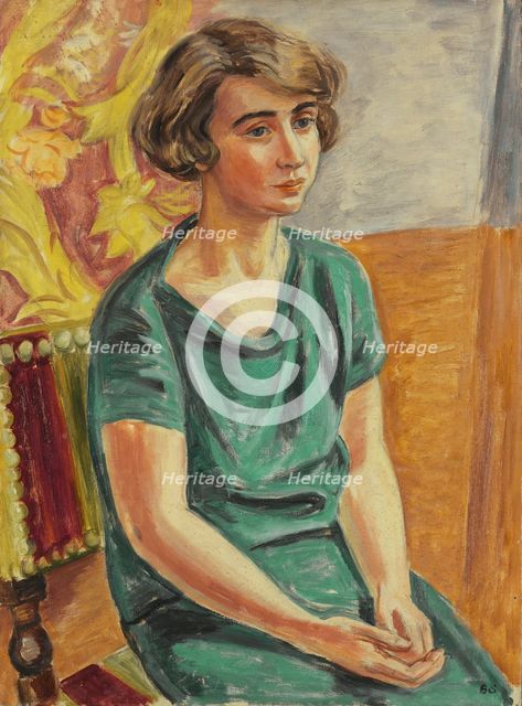 The artist Greta Knutson. Creator: Birger Simonsson.