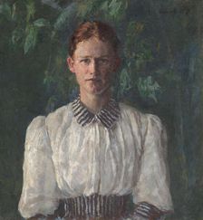 The Artist Helga Ring (Reusch), 1890. Creator: Signe Scheel