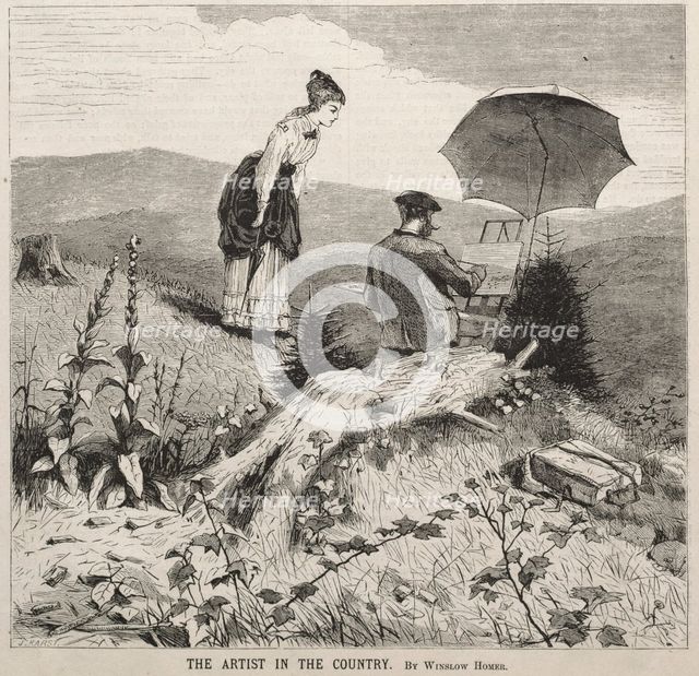 The Artist in the Country, 1869. Creator: Winslow Homer (American, 1836-1910).