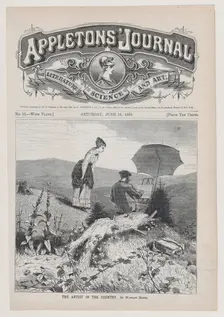 The Artist in the Country (Appleton's Journal, Vol. I), June 19, 1869. Creator: John Karst