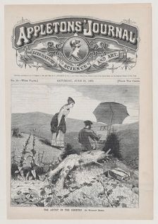 The Artist in the Country (Appleton's Journal, Vol. I), June 19, 1869. Creator: John Karst