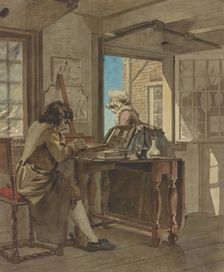 The Artist in his Atelier, about 1805-1808. Creator: Christiaan Andriessen