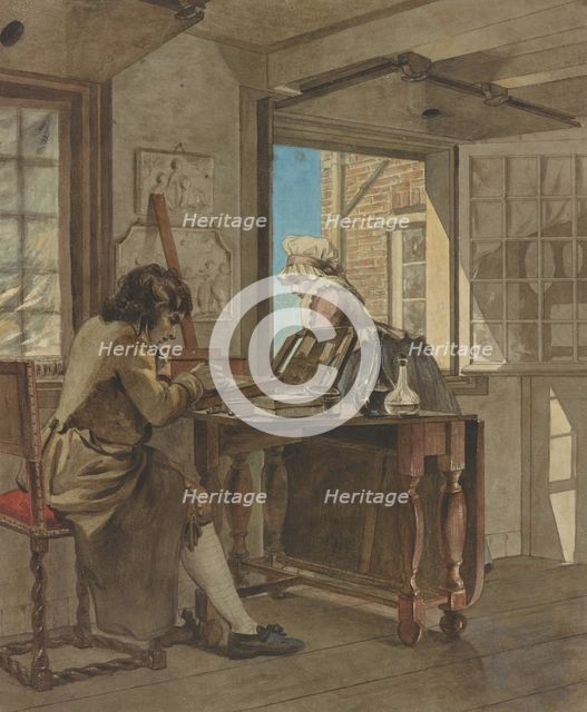 The Artist in his Atelier, about 1805-1808. Creator: Christiaan Andriessen.