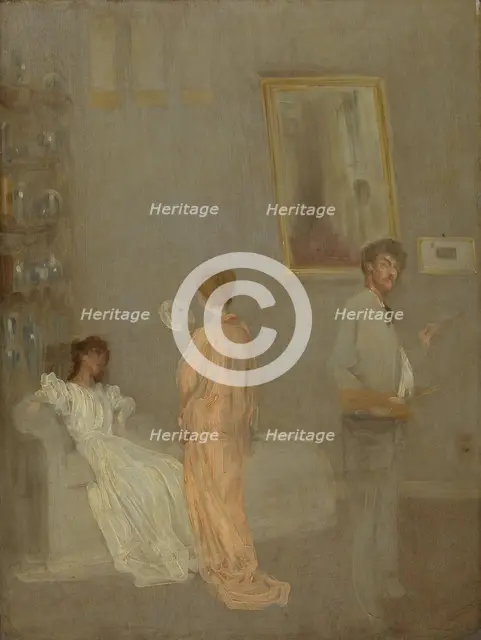 The Artist in His Studio, 1865/66 and 1895. Creator: James Abbott McNeill Whistler.