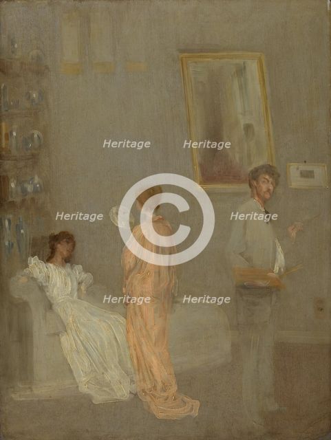 The Artist in His Studio, 1865/66 and 1895. Creator: James Abbott McNeill Whistler.