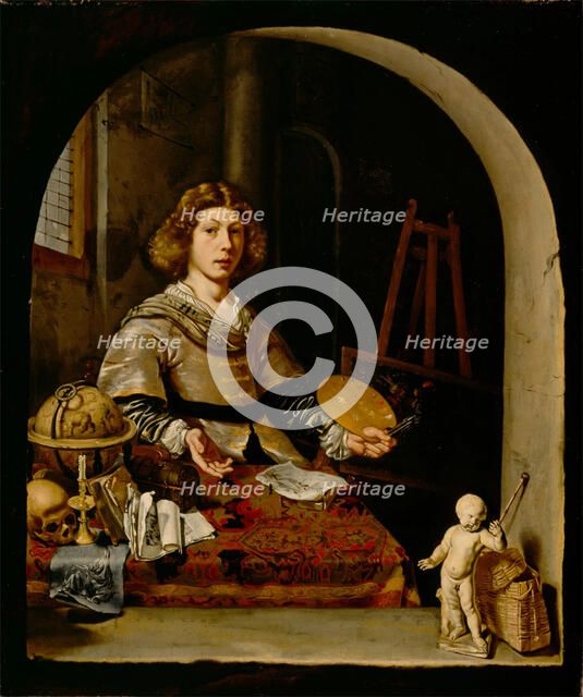 The Artist in His Studio, c.between 1665 and 1670. Creator: Cornelis Bisschop.