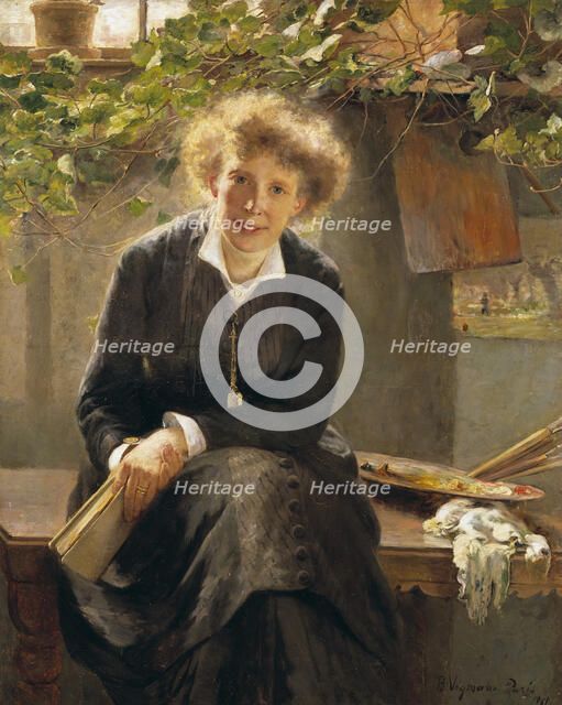 The Artist Jeanna Bauck, 1881. Creator: Bertha Wegmann.