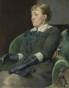 The Artist Kitty Kielland, 1883. Creator: Harriet Backer